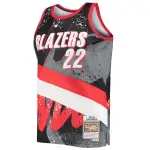 Men's Portland Trail Blazers Clyde Drexler Black Hardwood Classics 1991/92 Hyper Hoops Swingman Jersey