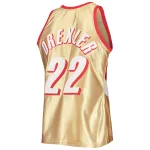 Men's Portland Trail Blazers Clyde Drexler Gold 75th Anniversary 1991/92 Hardwood Classics Swingman Jersey