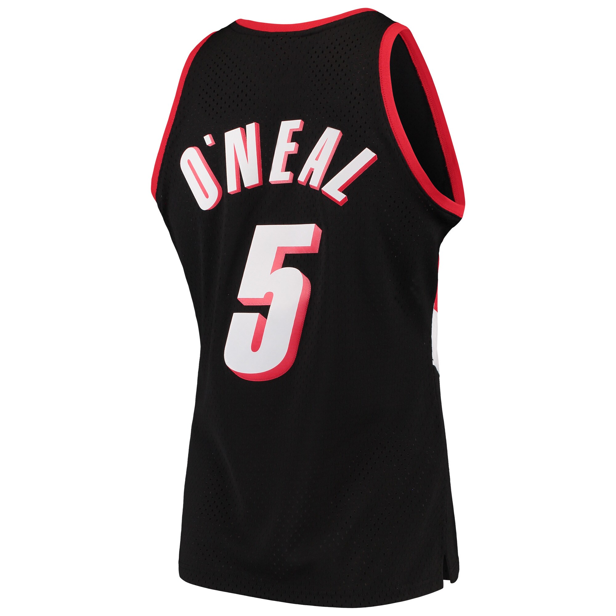 Men's Portland Trail Blazers Jermaine O'Neal Black 1999/00 Hardwood Classics Swingman Jersey
