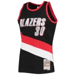 Men's Portland Trail Blazers Rasheed Wallace Black 1999/00 Hardwood Classics NBA 75th Anniversary Diamond Swingman Jersey