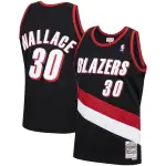 Men's Portland Trail Blazers Rasheed Wallace Black 1999/00 Hardwood Classics Swingman Jersey