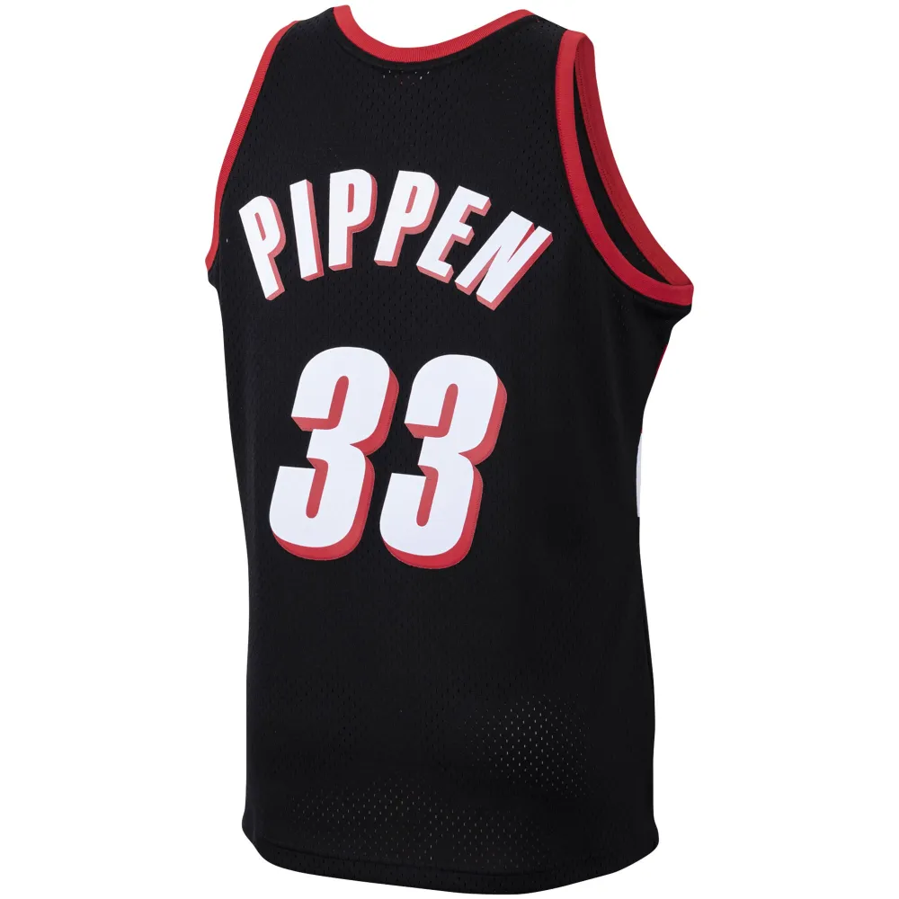 Men's Portland Trail Blazers Scottie Pippen Black 1999/00 Hardwood Classics Swingman Jersey