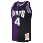 Men's Sacramento Kings Chris Webber Purple/Black Hardwood Classics 2000/01 Split Swingman Jersey