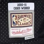 Men's Sacramento Kings Chris Webber Purple/Black Hardwood Classics 2000/01 Split Swingman Jersey