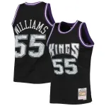 Men's Sacramento Kings Jason Williams Black 2000/01 Hardwood Classics NBA 75th Anniversary Diamond Swingman Jersey