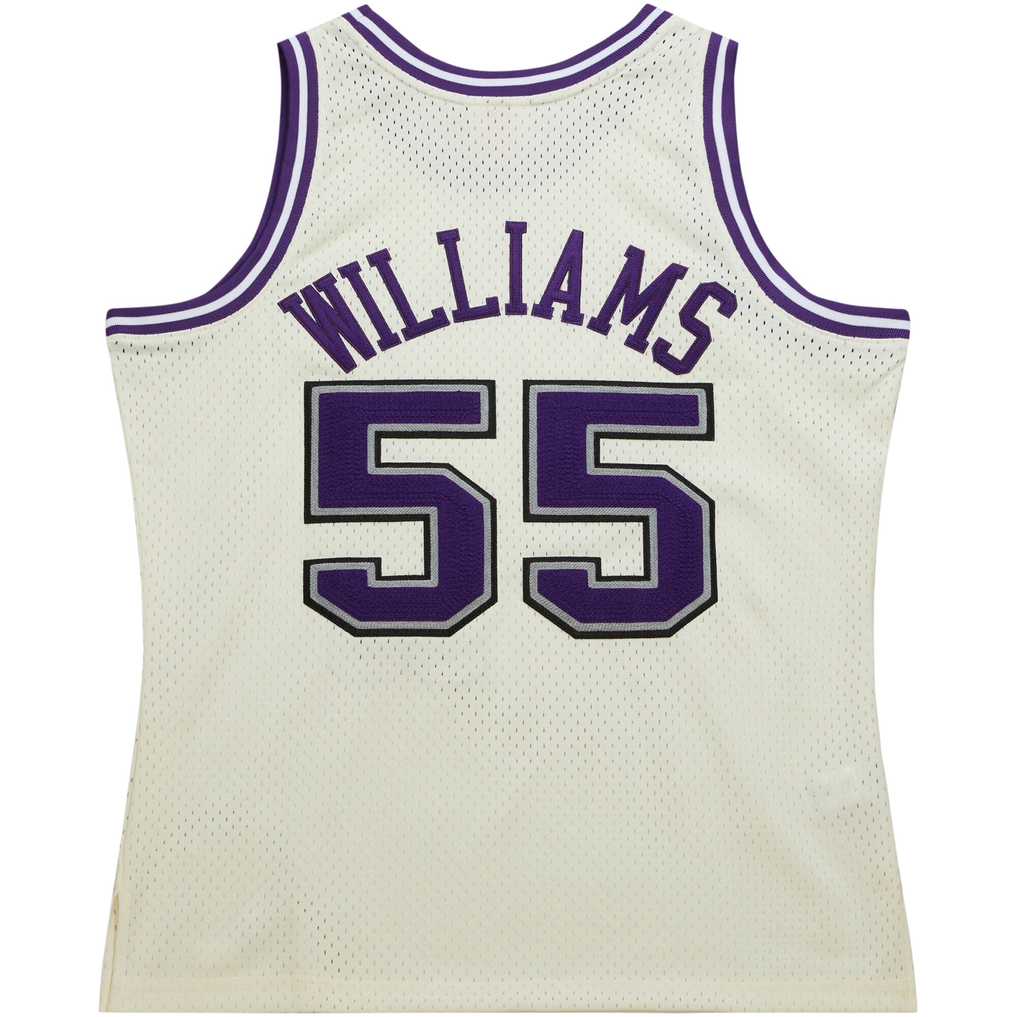 Men's Sacramento Kings Jason Williams Cream Chainstitch Swingman Jersey
