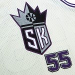 Men's Sacramento Kings Jason Williams Cream Chainstitch Swingman Jersey