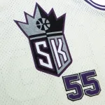 Men's Sacramento Kings Jason Williams Cream Chainstitch Swingman Jersey