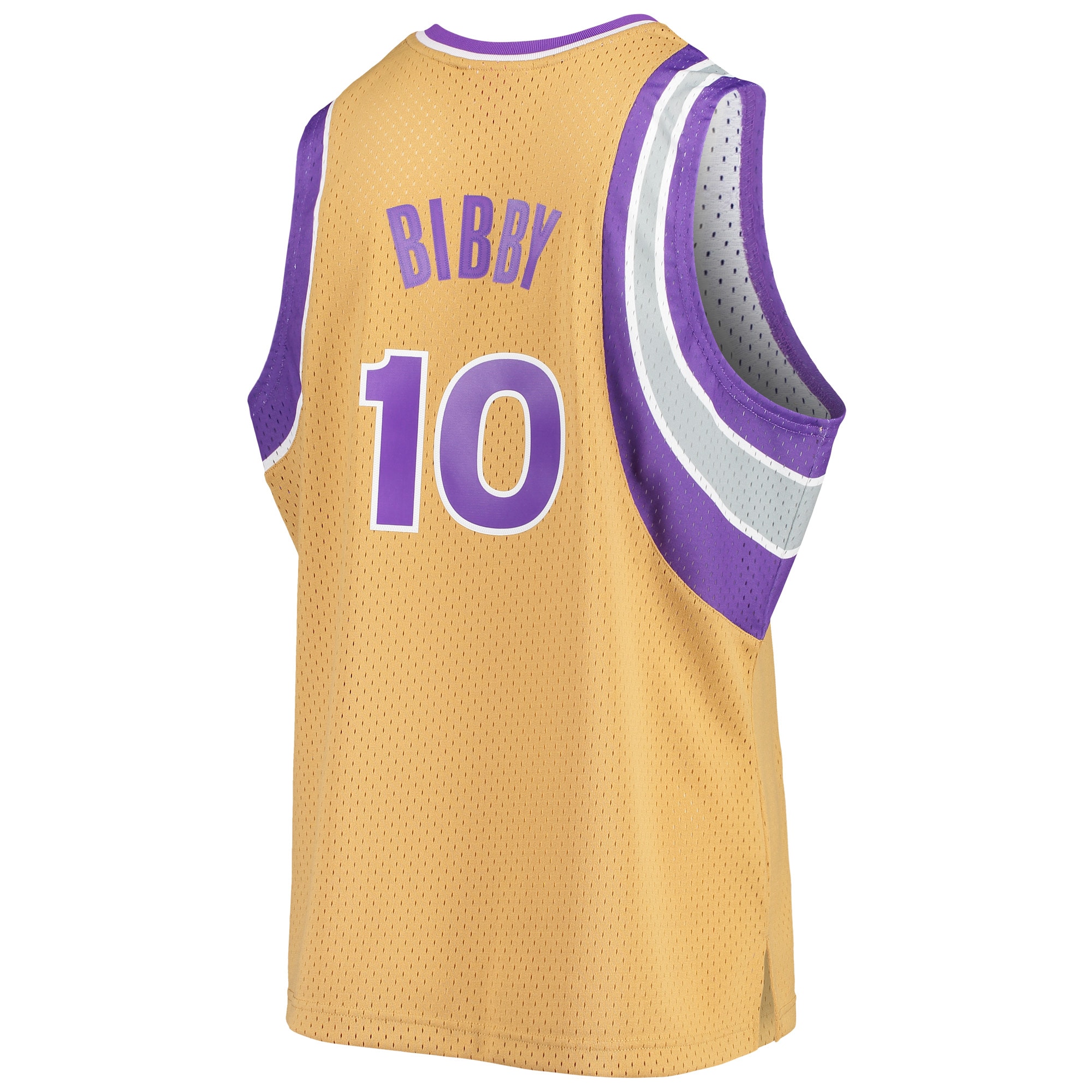Men's Sacramento Kings Mike Bibby Gold 2005/06 Hardwood Classics Swingman Jersey