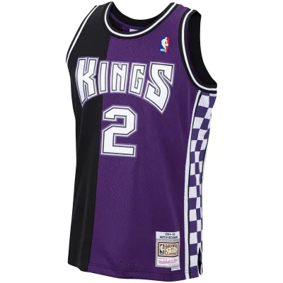 Men's Sacramento Kings Mitch Richmond Purple 1994/95 Hardwood Classics Swingman Jersey 02