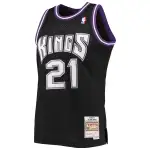 Men's Sacramento Kings Vlade Divac Black 2000/01 Hardwood Classics Swingman Jersey