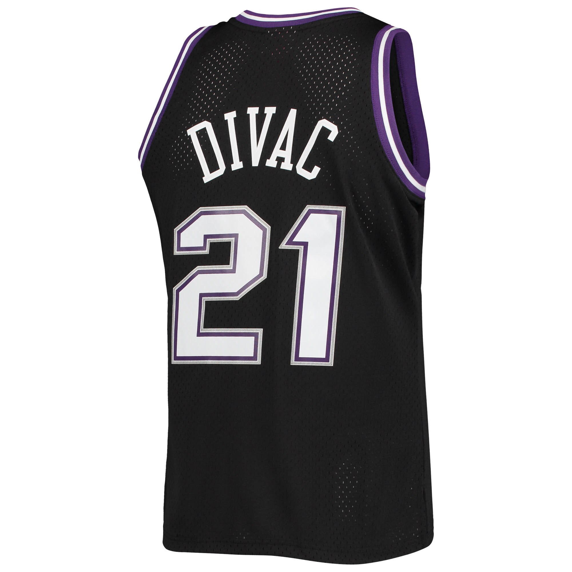 Men's Sacramento Kings Vlade Divac Black 2000/01 Hardwood Classics Swingman Jersey