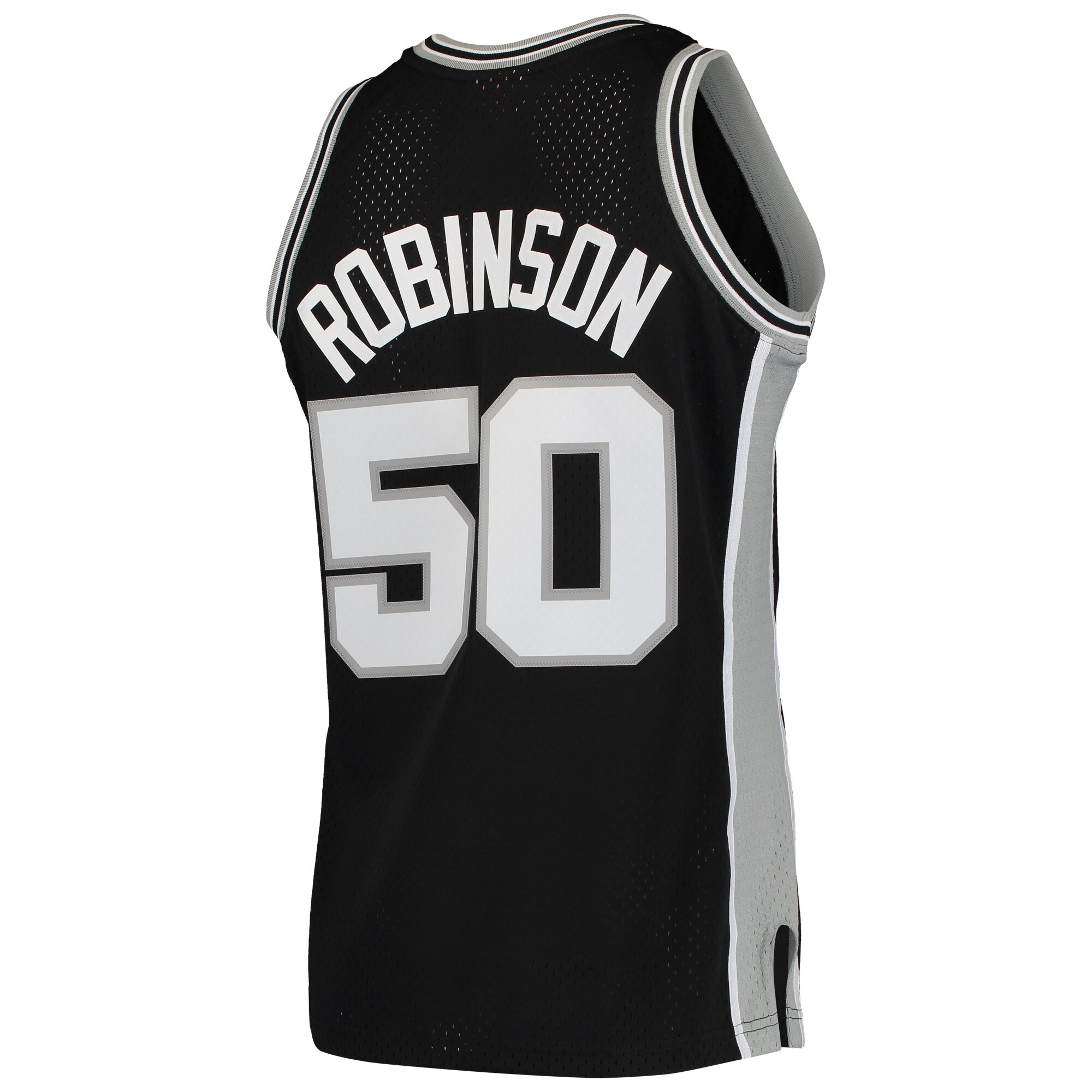 Men's San Antonio Spurs David Robinson Black 1991/92 Hardwood Classics Swingman Jersey
