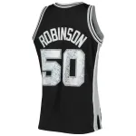 Men's San Antonio Spurs David Robinson Black 1998/99 Hardwood Classics NBA 75th Anniversary Diamond Swingman Jersey