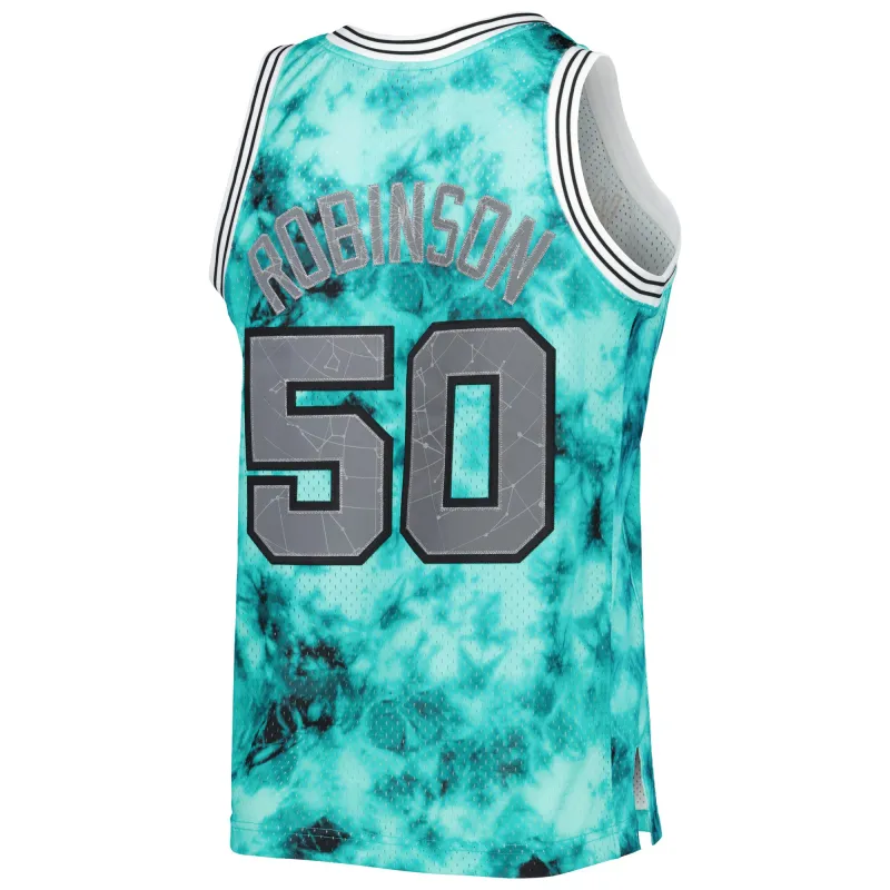 Men's San Antonio Spurs David Robinson Teal 1998/99 Galaxy Swingman Jersey