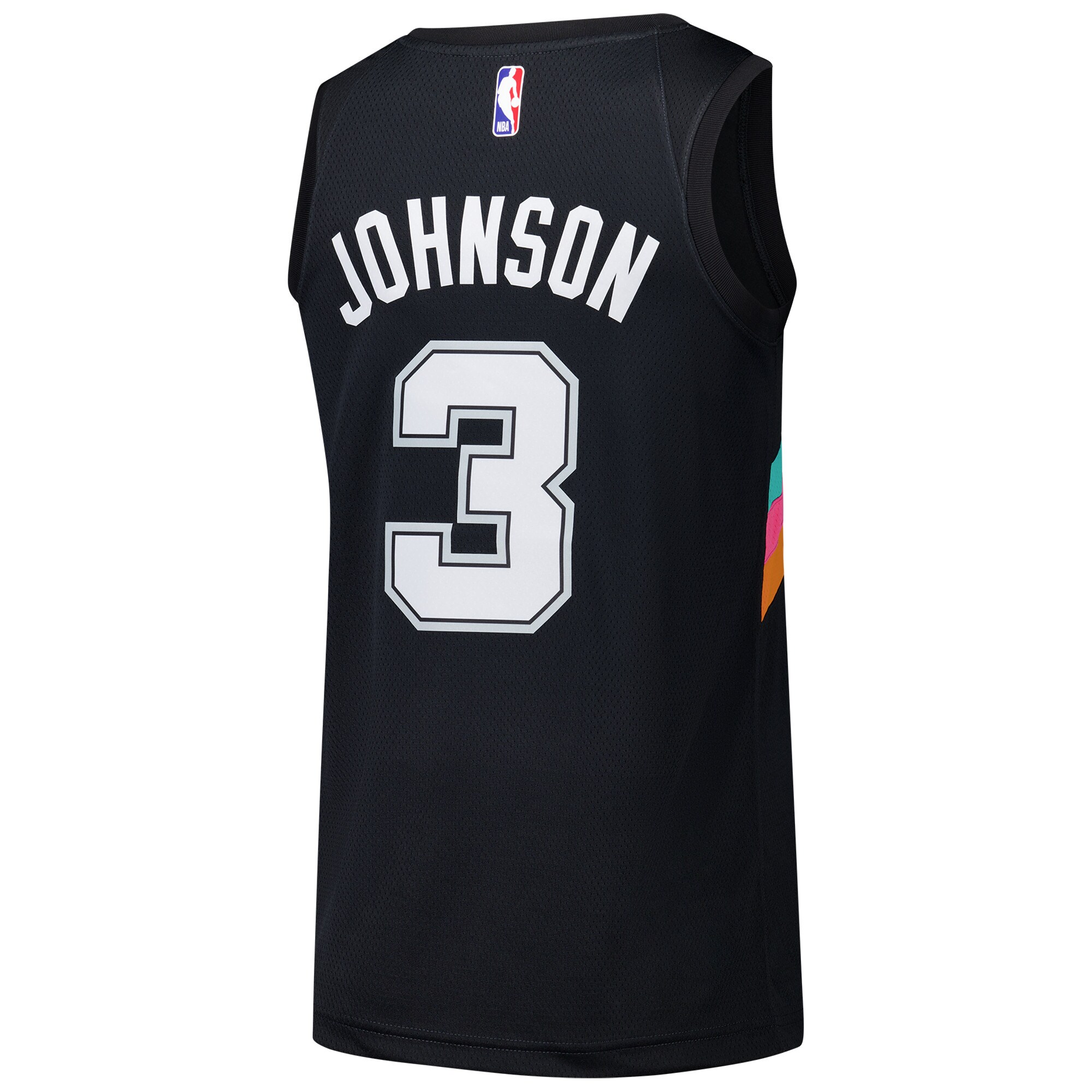 Men's San Antonio Spurs Keldon Johnson Black Swingman Jersey - City Edition