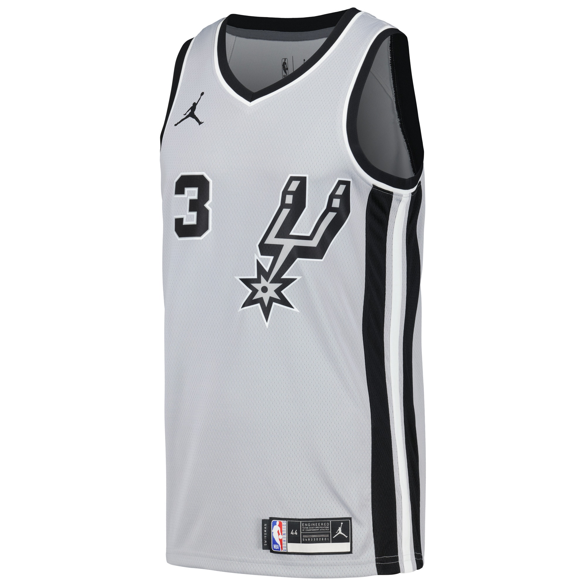 Men's San Antonio Spurs Keldon Johnson Silver Swingman Player Jersey - Statement Edition
