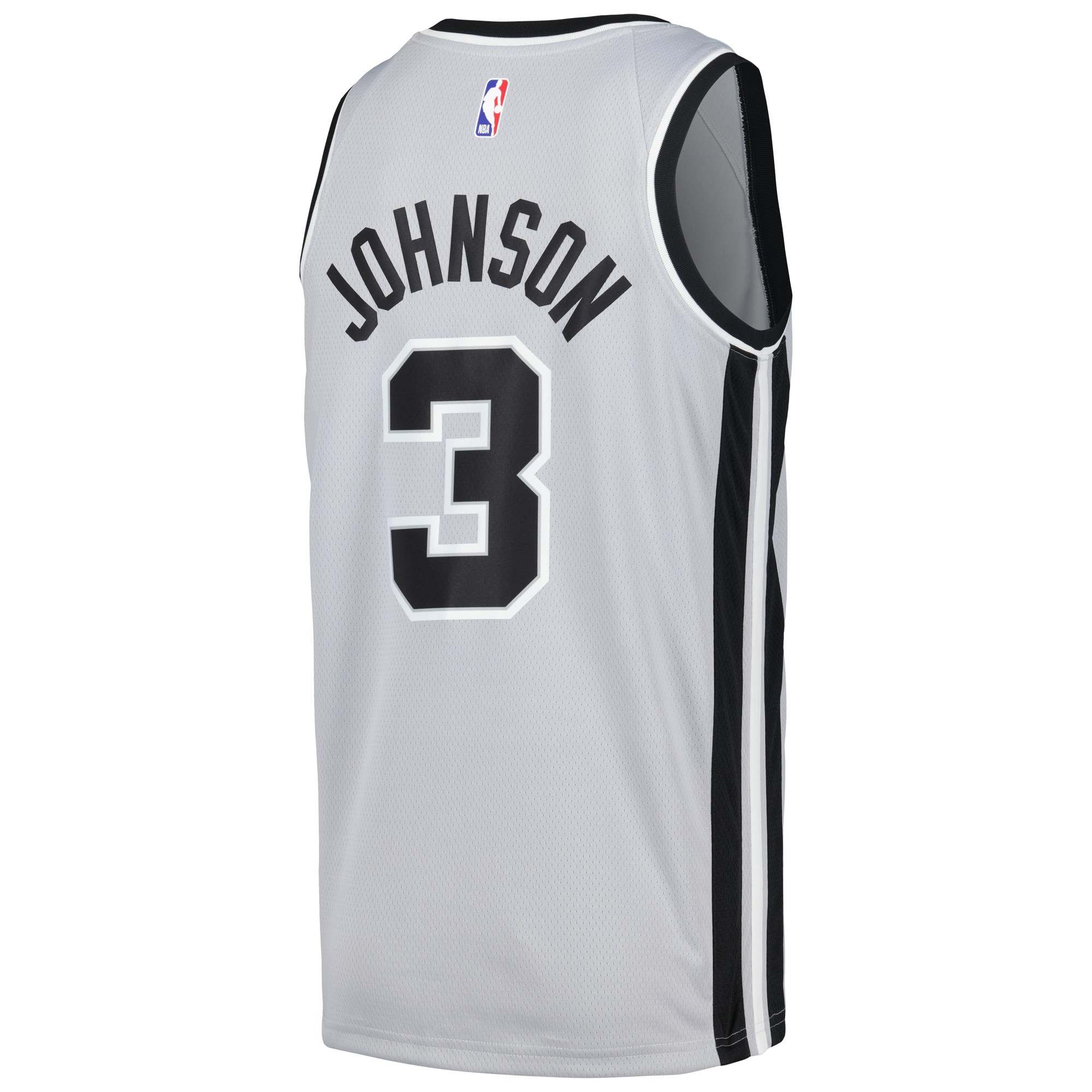 Men's San Antonio Spurs Keldon Johnson Silver Swingman Player Jersey - Statement Edition
