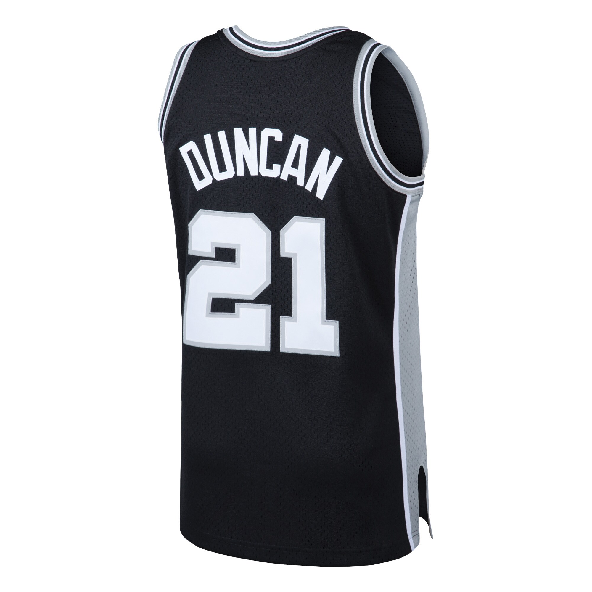 Men's San Antonio Spurs Tim Duncan Black 1998/99 Hardwood Classics Swingman Jersey