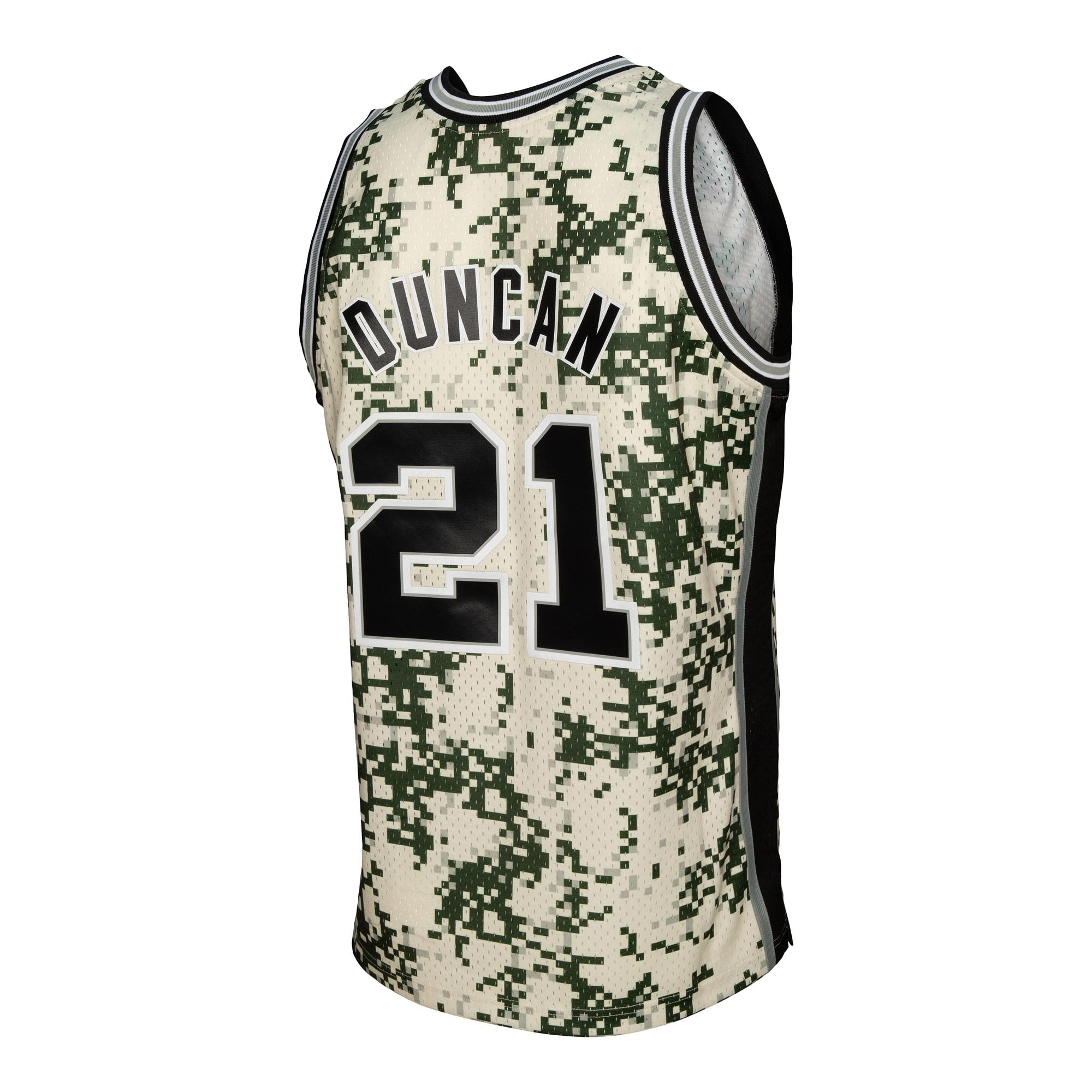 Men's San Antonio Spurs Tim Duncan Camo 2013/14 Swingman Jersey