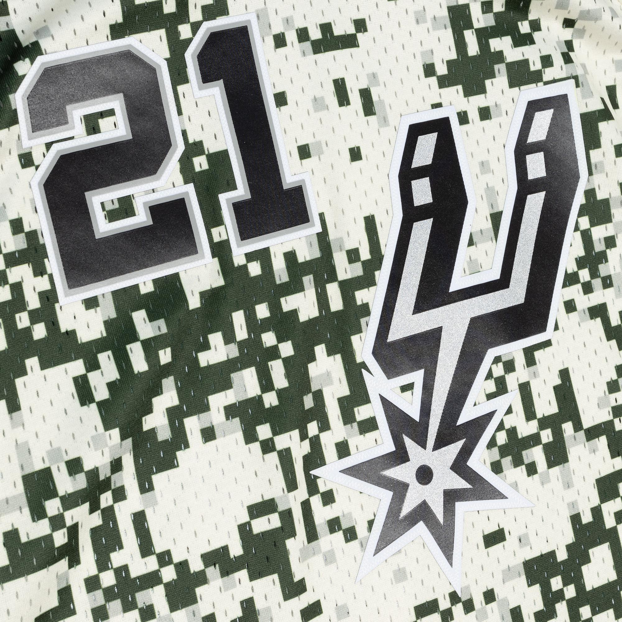 Men's San Antonio Spurs Tim Duncan Camo 2013/14 Swingman Jersey