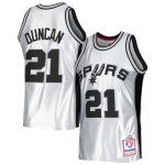 Men's San Antonio Spurs Tim Duncan Platinum 1998/99 Hardwood Classics 75th Anniversary Swingman Jersey