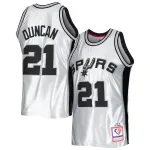 Men's San Antonio Spurs Tim Duncan Platinum 1998/99 Hardwood Classics 75th Anniversary Swingman Jersey