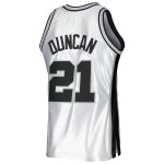 Men's San Antonio Spurs Tim Duncan Platinum 1998/99 Hardwood Classics 75th Anniversary Swingman Jersey