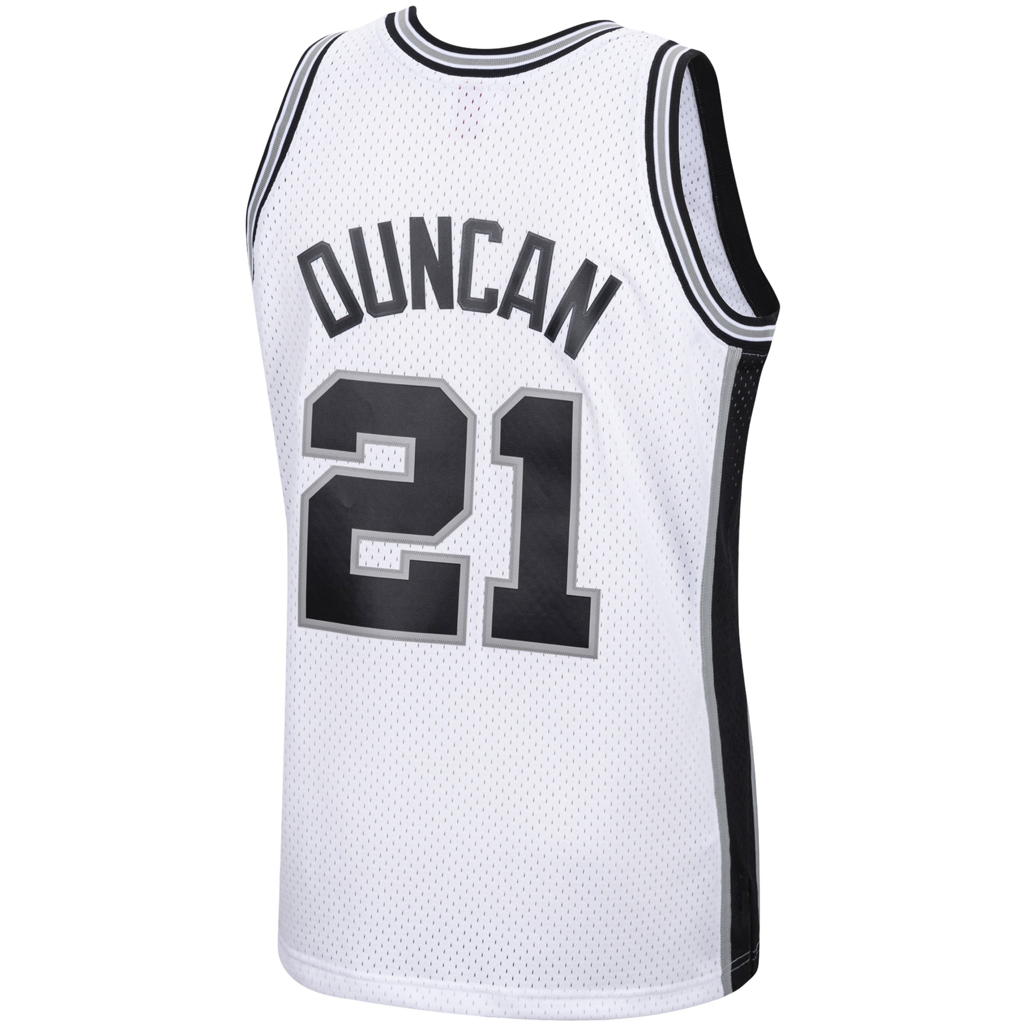 Men's San Antonio Spurs Tim Duncan White 1998/99 Hardwood Classics Swingman Jersey