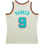 Men's San Antonio Spurs Tony Parker Cream Chainstitch Swingman Jersey