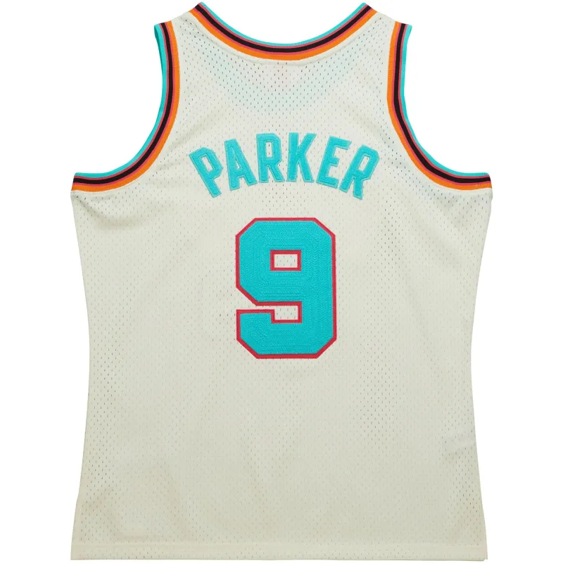 Men's San Antonio Spurs Tony Parker Cream Chainstitch Swingman Jersey