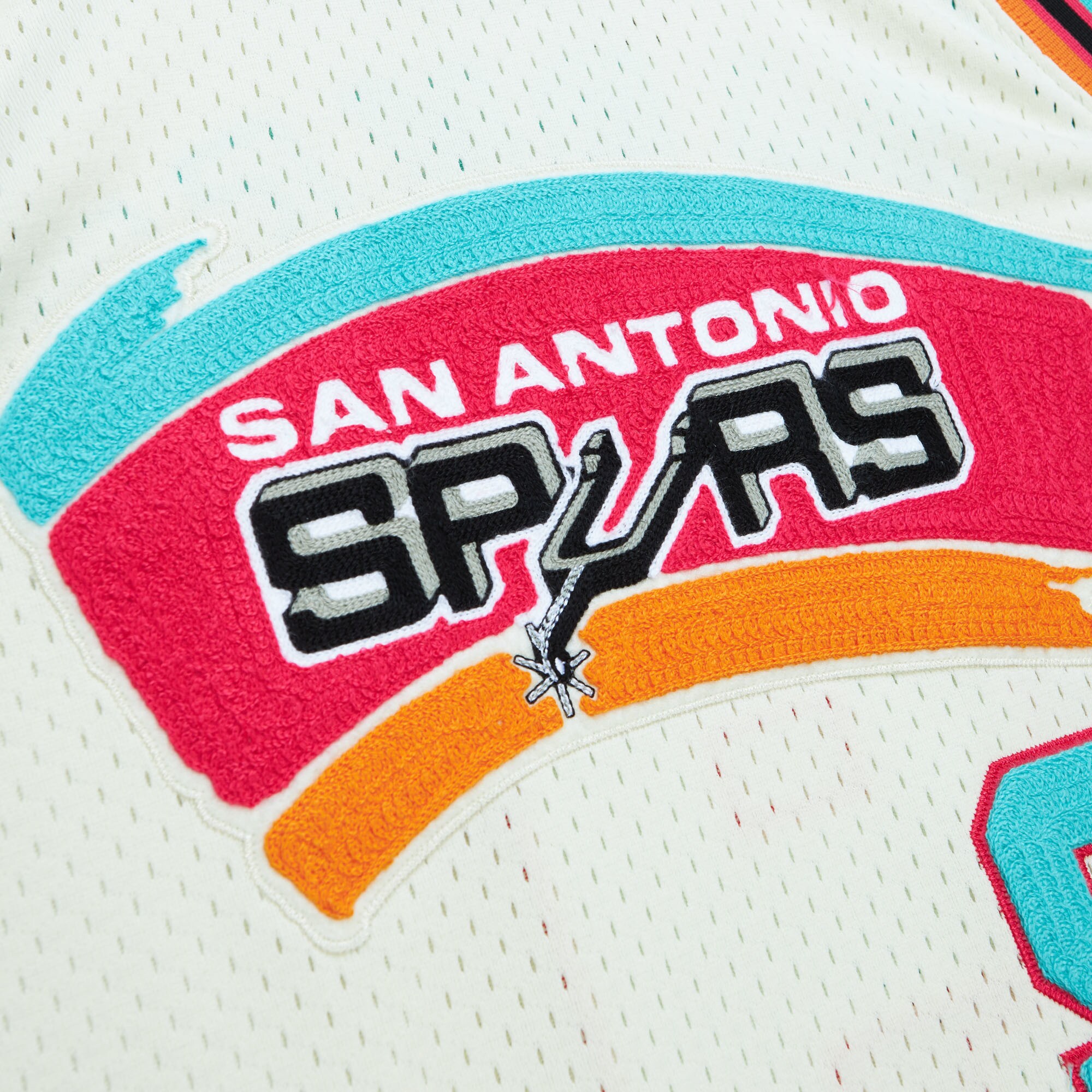 Men's San Antonio Spurs Tony Parker Cream Chainstitch Swingman Jersey