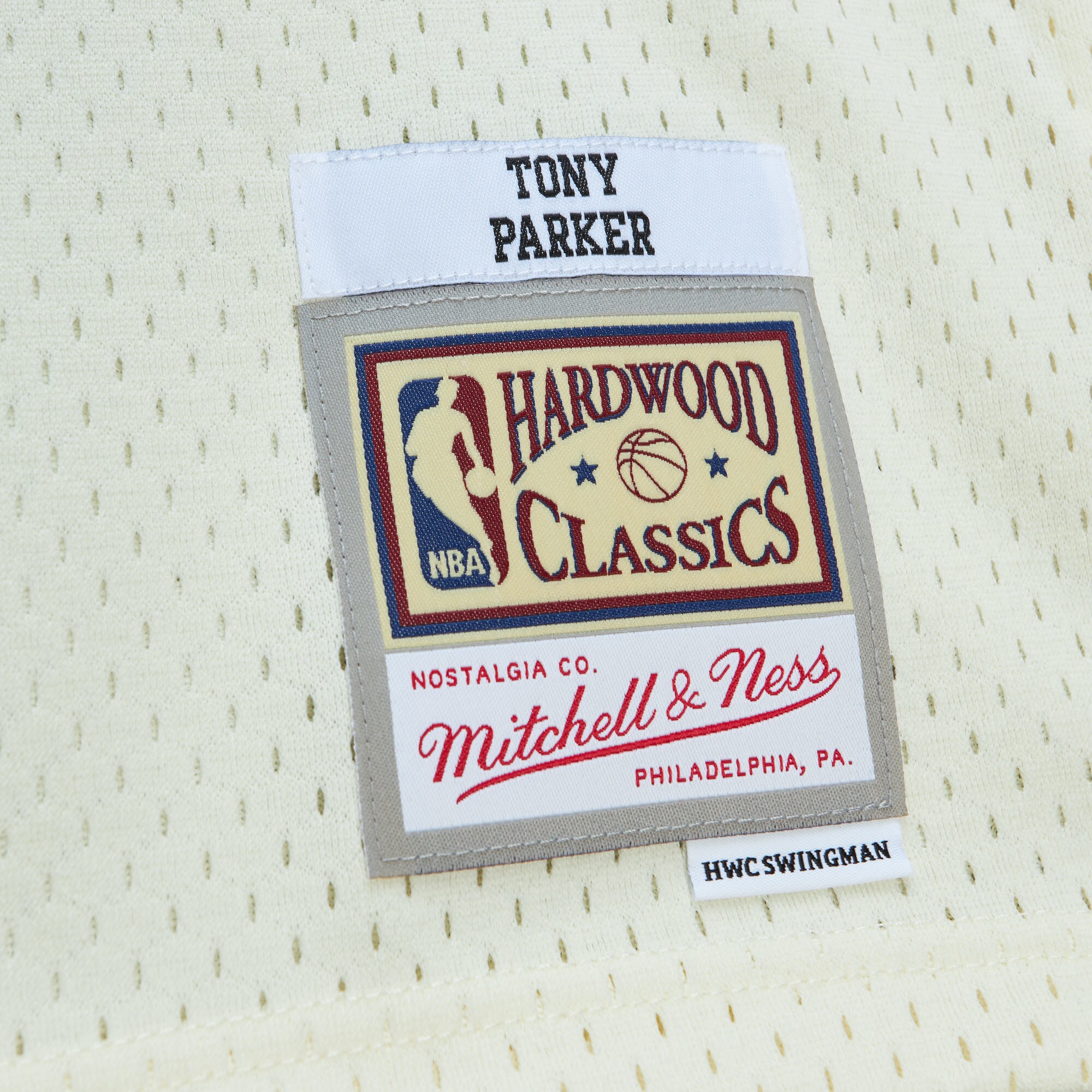 Men's San Antonio Spurs Tony Parker Cream Chainstitch Swingman Jersey