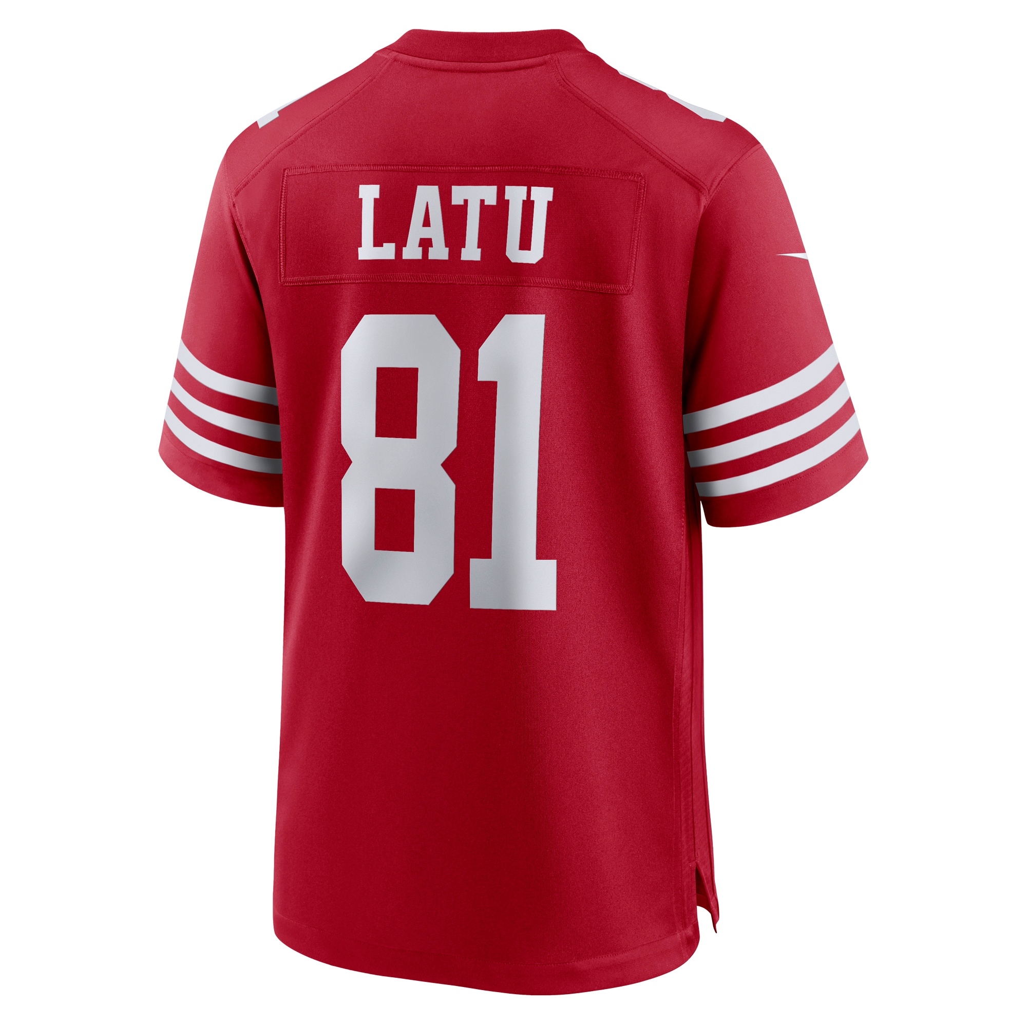 Men's San Francisco 49ers Cameron Latu Scarlet Team Game Jersey