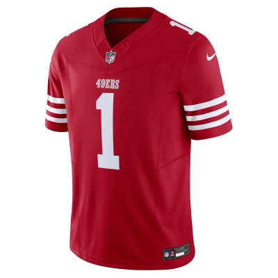 Men's San Francisco 49ers Deebo Samuel Sr Scarlet Vapor F.U.S.E. Limited Jersey 02