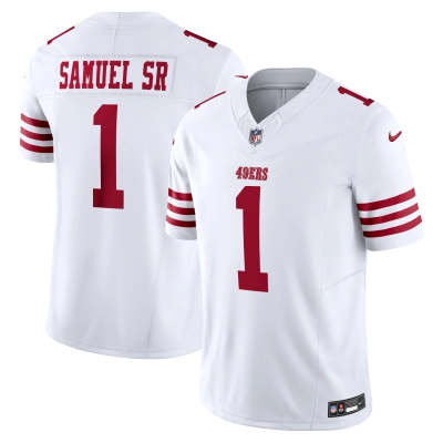 Men's San Francisco 49ers Deebo Samuel Sr White Vapor F.U.S.E. Limited Jersey 01