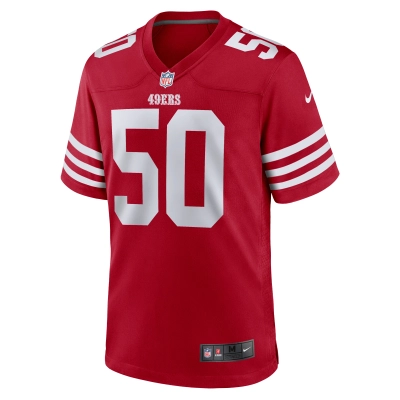 Men's San Francisco 49ers Jalen Graham Scarlet Team Game Jersey 02