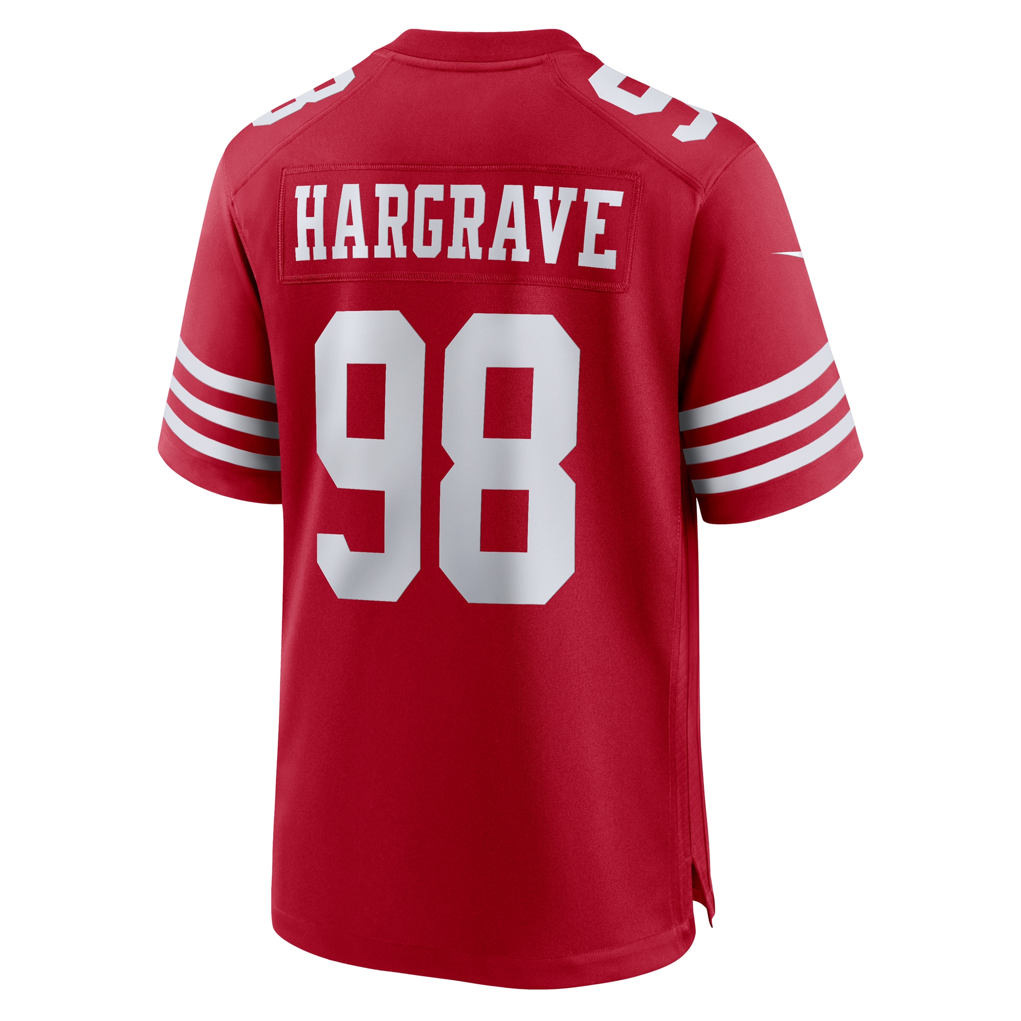 Men's San Francisco 49ers Javon Hargrave Scarlet Game Player Jersey