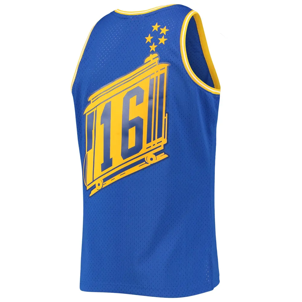 Men's San Francisco Warriors Al Attles Royal 1966/1967 Hardwood Classics Swingman Jersey
