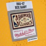 Men's San Francisco Warriors Rick Barry Gold/Royal 1966/67 Hardwood Classics Fadeaway Swingman Player Jersey