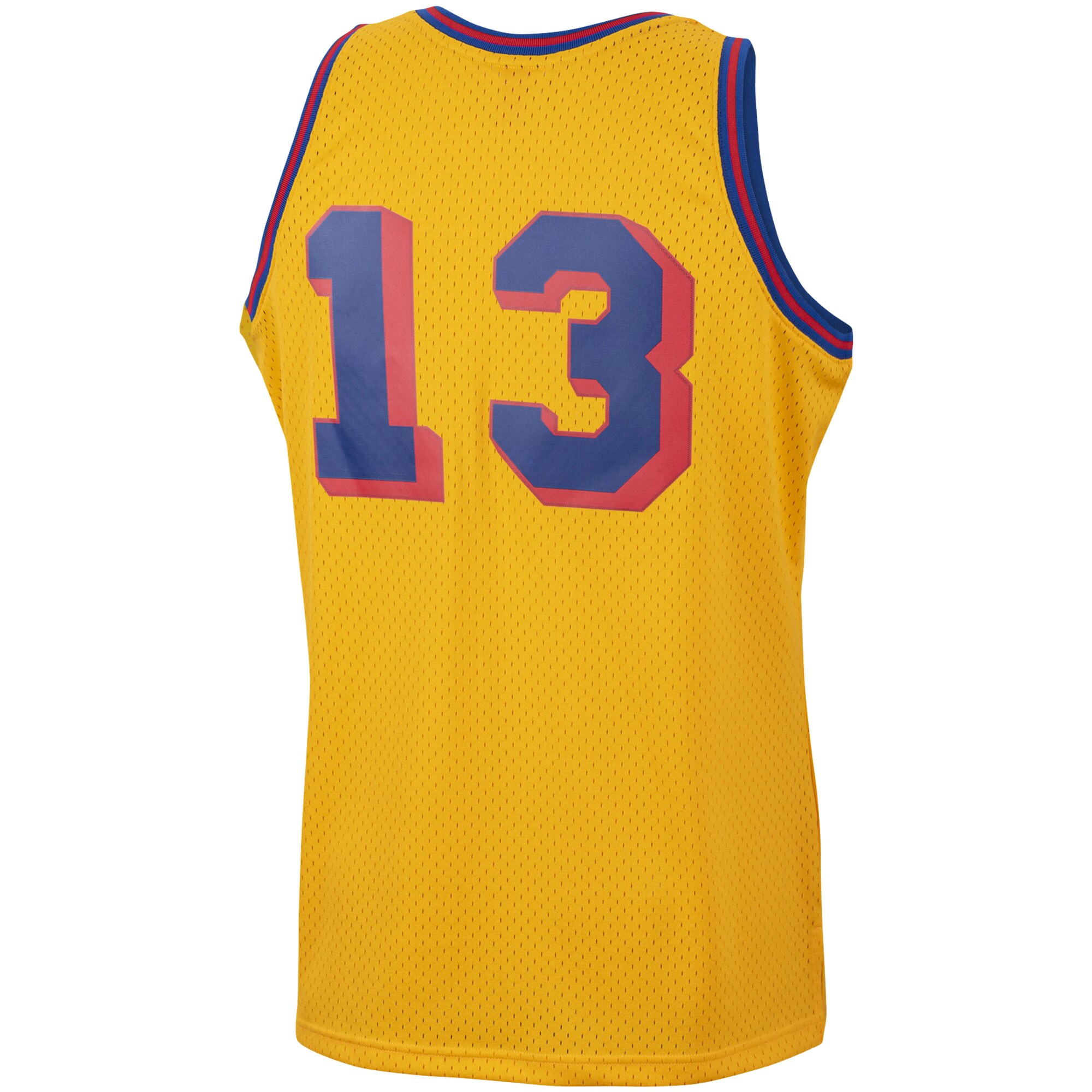 Men's San Francisco Warriors Wilt Chamberlain Gold 1962/63 Hardwood Classics Swingman Jersey