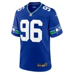 Men's Seattle Seahawks Cortez Kennedy Royal Throwback Retired Player Game Jersey