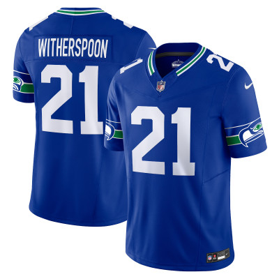 Men's Seattle Seahawks Devon Witherspoon Royal Alternate Vapor F.U.S.E. Limited Jersey 01