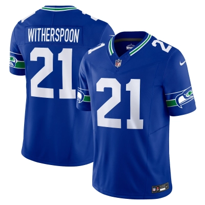 Men's Seattle Seahawks Devon Witherspoon Royal Alternate Vapor F.U.S.E. Limited Jersey 01