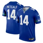 Men's Seattle Seahawks DK Metcalf Royal Throwback Legend Player Jersey