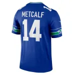 Men's Seattle Seahawks DK Metcalf Royal Throwback Legend Player Jersey