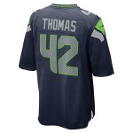 Men's Seattle Seahawks Drake Thomas College Navy Team Game Jersey