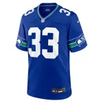 Men's Seattle Seahawks Jamal Adams Royal Throwback Player Game Jersey