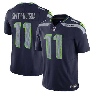 Men's Seattle Seahawks Jaxon Smith-Njigba Navy Vapor F.U.S.E. Limited Jersey 01