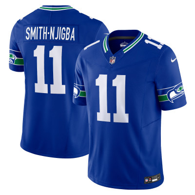 Men's Seattle Seahawks Jaxon Smith-Njigba Royal Alternate Vapor F.U.S.E. Limited Jersey 01